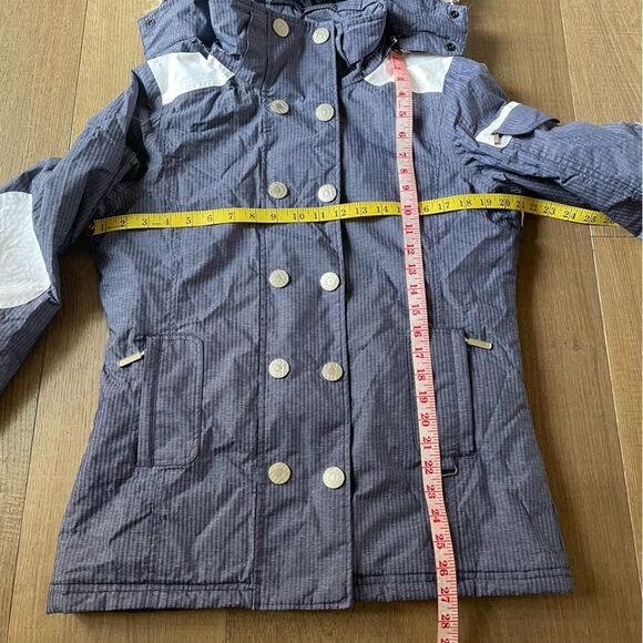 Nils Vintage Retro Y2K Faux Fur Women's Ski Snowboard Jacket Winter Blue - Picture 5 of 13